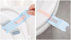 Habiba Toilet Lid Handle 3/6 Pcs Toilet Seat Handle Lifter, Hygienic Toilet Seat Lifter Clean Tightly Fixed Adjustable Repeated Use Toilet Supplies Safer