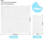 1/8 Fold 100 Pack Paper Napkins Guest Towels Disposable, Premium Quality 2-ply Dinner Napkins Disposable Soft, Absorbent, Party Napkins Wedding Napkins for Kitchen, Dinners or Events