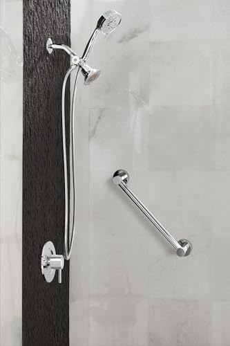 Moen YG0424BN Bathroom Safety 24-Inch Stainless Steel Modern Bathroom Grab Bar, Brushed Nickel