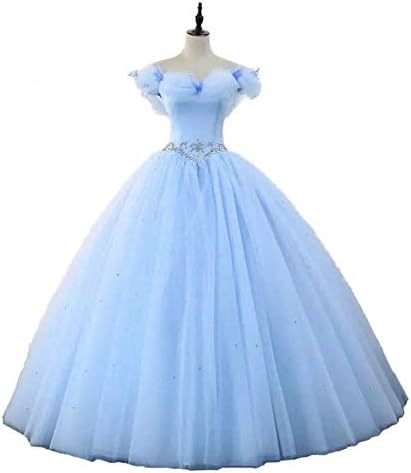 Datangep Women's Lace up Ball Gown Long Quinceanera Dress with Pleated Straps