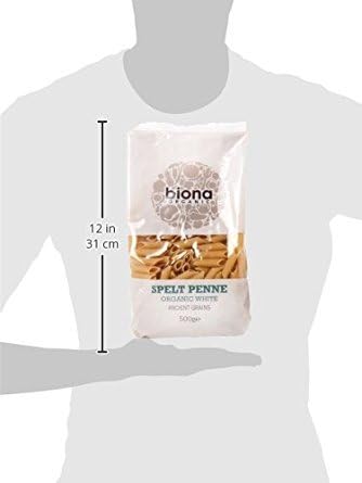 Biona Organic White Spelt Penne 500 g (Pack of 5)