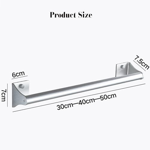 Toilet Handrail,Toilet Safety Rails,Aluminum Toilet Armrest,Handrails Can Help The Elderly to Prevent Falls When Going to The Toilet(Black,30x7.5x7cm)