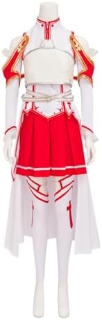 VintageCos Anime Yuuki Asuna Cosplay Costume SAO Battle Suit Slim Long Section Uniform Halloween Outfits for Women