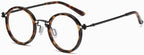 HD Metal Round Computer Readers Anti Blue Light Anti UV Reading Glasses Eyewear Flat Light Mirror for Men/Women