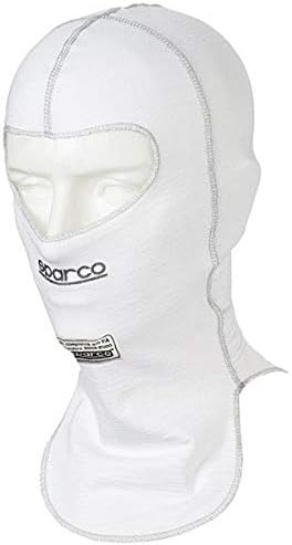 Sparco Mens Head Sock(White, Adult), 1 Pack