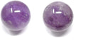 1.4" Amethyst Crystal Baoding Balls Small Purple Quartz Healing Stress Balls, Hand Balls for Hand Therapy, Stress Relief and Fingers and Wrist Exercise Balls with Carry Pouch (Box-Packed) M45