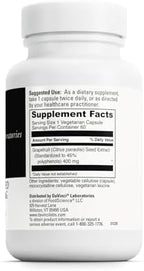 DAVINCI Labs Grapefruit Seed Extract 400 mg - Supports GI & Digestive Gut Health - Gluten Free, Vegetarian - 60 Capsules (30-Day Supply)