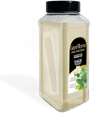 GranAroma Ground Sage, 10 oz, Earthy Flavor, Soups & Sauces, Versatile Herb