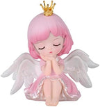 Baby Girl Figurine Cake Topper Angel Cake Decor Car Desktop Ornaments Baby Shower Party Supply for Kids Graduation Gift 11.5 * 12cm Kids Children Toy and Games