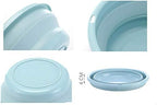 10" Multi-Purpose Collapsible Dish Tub Bowl BPA-Free Round Lightweight Collapsible Wash Basin (Green)