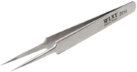 uxcell Pointy Straight Tip Watchmakers Tweezers for Crafting Repairing