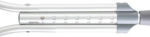 PCP Aluminum Crutches, Push Button Adjustable Height, Lightweight, 1 Pair, Kids Child Size (4'0" to 4'6")