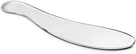 Gua Sha Tools,Stainless Steel Scraping Tool Massage Board Chiropractic Tool Physical Therapy Tool Great Soft Tissue Mobilization Medical Grade Guasha Tool for SPA-Reduce Back and Muscle Pain-S Shape