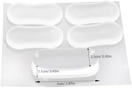 Veemoon 20pcs Silicone Toilet Seat Bumper Pads Durable Cushioning Gasket for Bidet Attachments Shock-absorbing Design with Strong Adhesive for Easy Installation