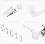 Gejoy 4 Pack Spy Earpiece Agent Costume Accessory Fake Security Earpiece Secret Service Ear Piece Toy Props for Halloween Cosplay