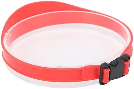 Pwshymi DIY Hair Trimming Template Creative Curved Design for Boys Men Haircut Band Breathable Silicone Home Hair Trimming Guide for Neckline Styling Tool (Red)