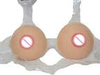 1 Pair Crossdressing Paste Silicone Conjoined Breast Implant Simulation Fake Boobs Fake Breast Male Transvestites Crossdressers Transgender Technique Realistic 1000g