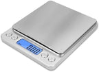 Digital Food Scale, 500g/0.01g, Stainless Steel Baking Kitchen Scale with Backlit LCD