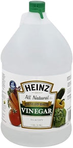 Heinzs All Natural Distilled White Vinegar, 5% Acidity, 1 Gallon (2 Pack)