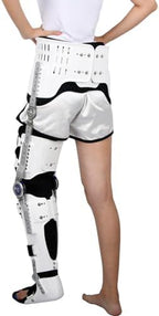 Knee Support Brace, Hip Knee Ankle Foot Orthosis Braces with Walking Boots for Hip Fracture Rehabilitation Equipment, Full Leg Brace for Adults