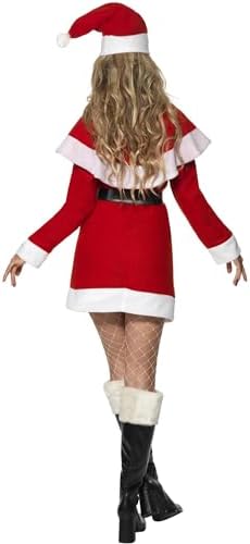 Smiffys Women's Standard Miss Santa Fleece Costume