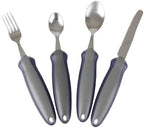 Homecraft Newstead Cutlery, Weighted Set (Eligible for VAT Relief in The UK) Adaptive Dining Aid, Utensil for Elderly, Disabled, Parkinson's Disease, & Arthritis, Eat Easier, Non-Slip Grip