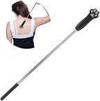 Estink Extendable Back Scratcher, Cat Claw Back Scratchers Cute Extendable Stainless Steel Backscratcher Telescoping Massage Tool for Itch Relief Men Women in Travel Home Office