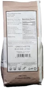 Casa Rovigatti Orecchiette, 100% Italian Durum Wheat Semolina Pasta, Bronze Extruded, Artisanal, 17.64 oz, 4 Pack