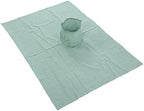 Massage Table Cover Protector, with Face Hole 70 X 100cmCotton Massage Table Cover Bed Topper Beauty Salon Bed Sheet (Dark Green)