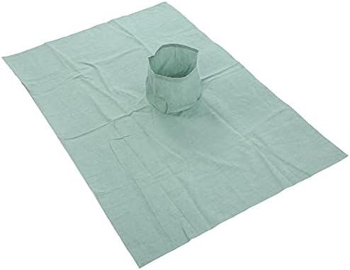 Massage Table Cover Protector, with Face Hole 70 X 100cmCotton Massage Table Cover Bed Topper Beauty Salon Bed Sheet (Dark Green)