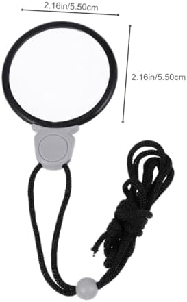 Convenient Necklace Magnifiers 4pcs Hanging Chain Magnifying Glasses with Monocle Lens Portable Visual Aid for Reading Crafts Jewelry