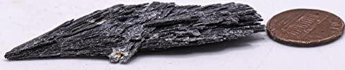 60ct 2.5" Black Kyanite Feather Blades Cluster Rough Natural Gemstone Crystal Mineral Raw Specimen - Brazil