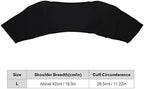 ZJchao Shoulder Rest for Men and Women, Support for Shoulder Breathable Sports Shoulder Pad Warm Elastic Shoulder for Personal (L)