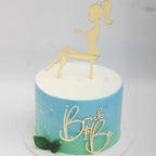 1 PCS Bride To Be Cake Topper, Acrylic High Heels Lady Girl Cake Toppers Gold Side Decoration for Bridal Engaged Valentine's Day Wedding Party Dessert Baking Cake Decorations