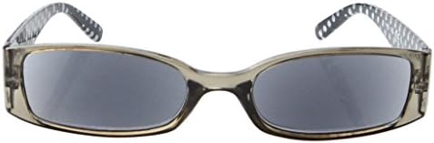Eyekepper 5-Pack Spring Hinges Polka Dots Patterned Temples Reading Sunglasses Sunshine Readers Women +1.75