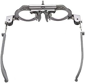 Moonetto Adjustable Optical Trial Lens Frame PD 54-70mm Pure Titanium Optic Trial Eye Optometry Test Optician with Changeable Cylinder Axis