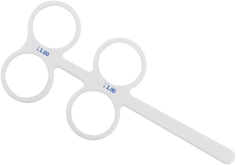 Top Brand 4 Lens Plastic Optical Flipper Ophthalmic Holder Eye Trainer occluder Optometry Equipment (Color : 1.00)