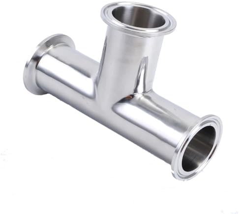 19mm-76mm (3/4"-3") Stainless Steel SS304 3 Way Tee Ferrule 1.5” 2” 3” 4”OD50.5-91MM Fit 1.5"-3" Tri Clamp(38mm x Ferrule 50.5)