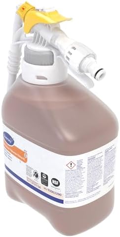 Diversey 93063390 Stride Citrus SC Neutral Cleaner, Commercial Floor Cleaner, Citrus Scent, Ready-to-Dispense (RTD) Concentrate, 5-Liter