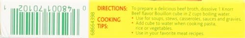 Knorr Cube Bouillon,Beef,2.3 oz,6 cubes,(Pack of 3)