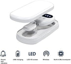 Wireless Bedwetting Alarm for Boys Girls, USB-C Rechargeable, Loud Sound, Strong Vibration, Pee Alarm, Potty Training for Kids, White