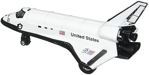 Rhode Island Novelty 5 Inch Diecast Pullback Space Shuttle, One Space Shuttle