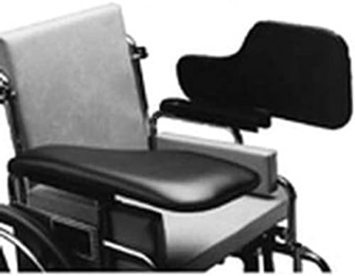 The Aftermarket Group Wheelchair Half Lap Tray, Black Padded Vinyl, Flip-Up Hardware, Left, TAG010023