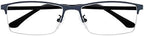 Computer Reading Glasses Anti Blue Ray Half Rim Readers Spectacles