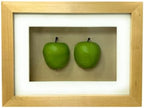 Home Decor Kitchen Wall Art Frame, Three-Dimensional Green Apple Mockup Decor, 8.25 x 6.2 x 1.5 Inches, Small Size, Ready to Use, No Frame Needed