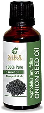 Onion Seed Oil -(Asphodelus Tenuifolius)- Carrier Oil 100% Pure Natural Undiluted Uncut Therapeutic Grade Oil 0.16 Fl.OZ