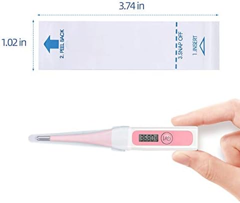 100 Pack Thermometer Probe Covers - Disposable Universal Digital Oral Rectal Thermometer Covers Thermometers Sleeve