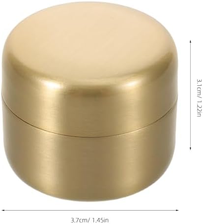 FOMIYES Waterproof Stainless Steel Pill Organizer Medium Size, Portable Round Sealed Metal Container for Medicines and Keepsakes, Compact Mini Pill Box for Travel and Daily Use