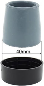 Lifeswonderful Four Carpet Glide Plastic Caps Skis for Folding Walkers & Zimmer Frames, for Tip with 1 9/16" (40mm) Base