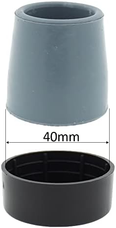 Lifeswonderful Four Carpet Glide Plastic Caps Skis for Folding Walkers & Zimmer Frames, for Tip with 1 9/16" (40mm) Base